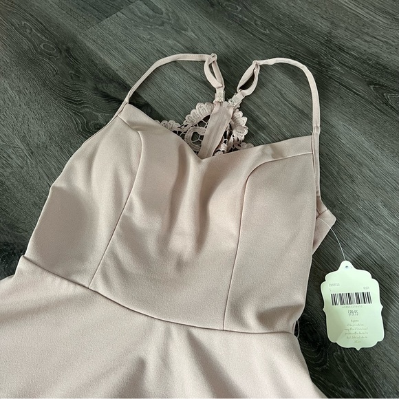 NWT Altar'd State Blush Lace-Back Dress - Picture 3 of 7